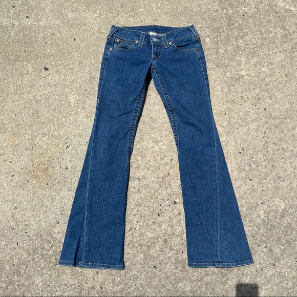 🥳 HP True Religion Twisted Seam Bell Bottoms 28 - Picture 2 of 7